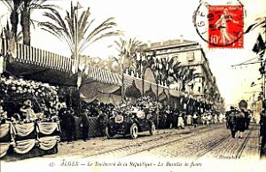 Alger - Bd de la Republique - Bataille de fleurs
